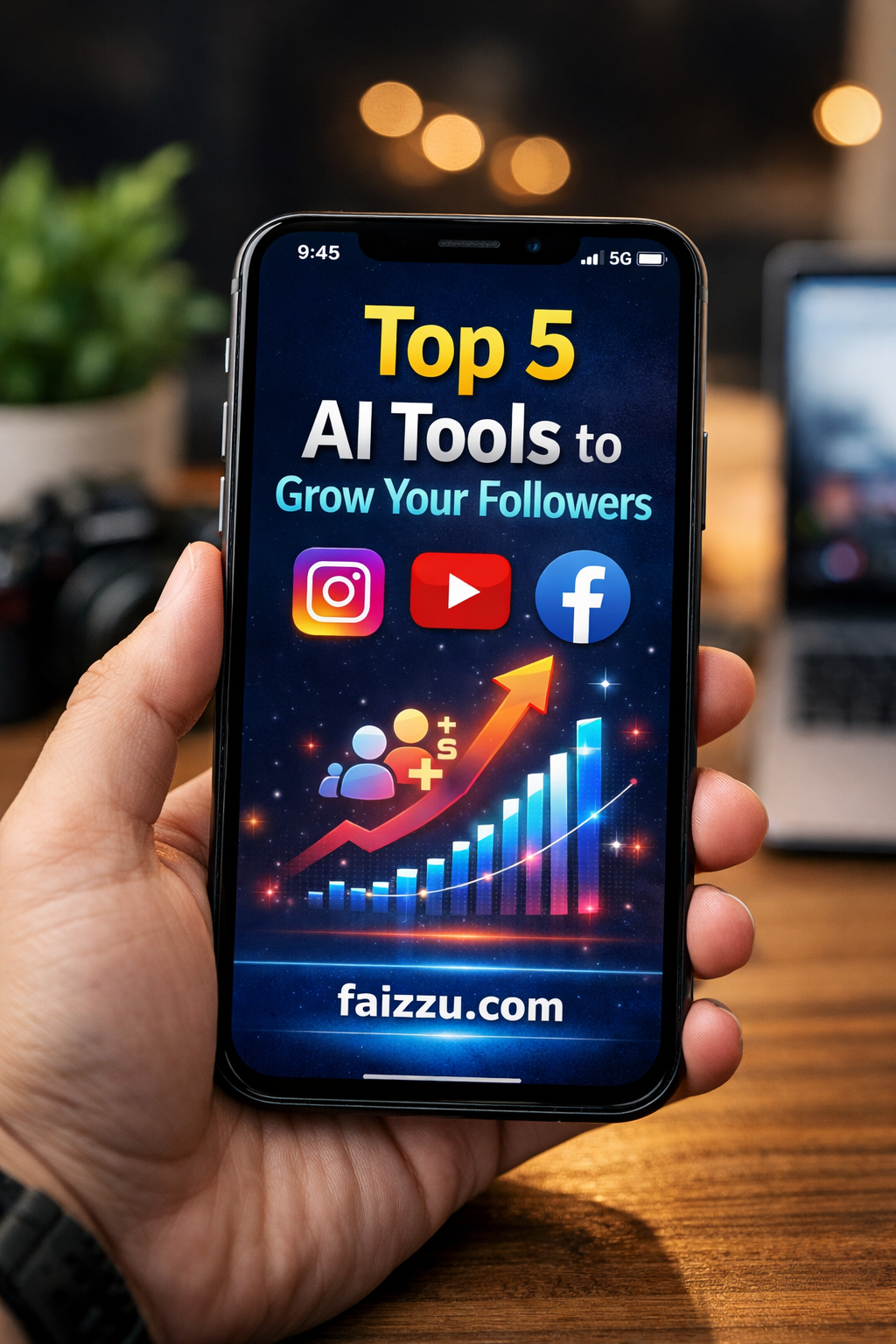 Top 5 AI tools to grow social media followers on Instagram YouTube and Facebook