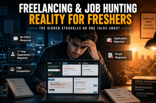 Freelancing Struggle Job Hunting Reality Fresher Career Struggle Digital Marketing Jobs Remote Job Challenges Freelancing Competition Career Growth Job Search Problems.